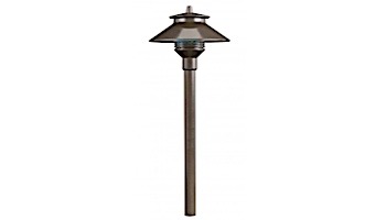 FX Luminaire PL LED Pathlight | Bronze Metallic Finish | 12" Aluminum Riser | PL-3LED-12R-BZ KIT