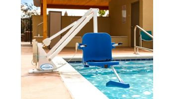Aqua Creek Ranger 2 Pool Lift | No Anchor | White with Blue Seat | F-RNGR2