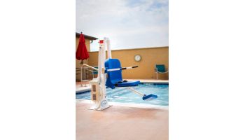 Aqua Creek Ranger 2 Pool Lift | No Anchor | White with Blue Seat | F-RNGR2