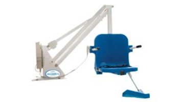 Aqua Creek Ranger 2 Pool Lift | No Anchor | White with Blue Seat | F-RNGR2