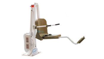 Aqua Creek Ranger 2 Pool Lift | No Anchor | White with Tan Seat | F-RNGR2-T