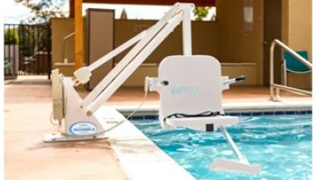 Aqua Creek Ranger 2 Pool Lift | No Anchor | White with White Seat | F-RNGR2-W
