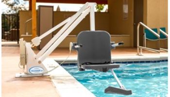 Aqua Creek Ranger 2 Pool Lift | No Anchor | White with Gray Seat | F-RNGR2-G