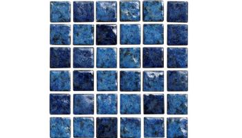 National Pool Tile Fiji 1x1 Series | Bay Blue | FIJI-BAY1X1