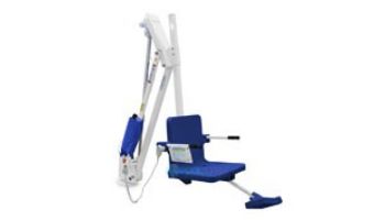 Aqua Creek Mighty 600 Pool Lift | No Anchor | White Powder Coat with Blue Seat | F-MTY600