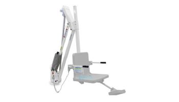 Aqua Creek Mighty 600 Pool Lift | No Anchor | White Powder Coat with White Seat | F-MTY600-W