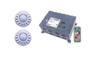 S.R.Smith PoolLUX Premier Lighting Control System with Remote | Includes 2 Mod-Lite Light Kit | 2ML-PLX-PRM