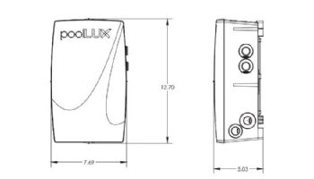 S.R.Smith PoolLUX Plus Lighting Control System | 60 Watt 120V Transformer | Includes 2 Mod-Lite Pool Lights | 2ML-PLX-PL60