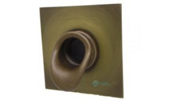 Black Oak Foundry Short Scupper with Square Backplate | Oil Rubbed Bronze Finish | S65-ORB | S69-Square-ORB