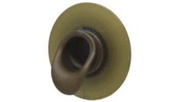 Black Oak Foundry Short Scupper with Round Backplate | Oil Rubbed Bronze Finish | S65-ORB | S69-ORB Round