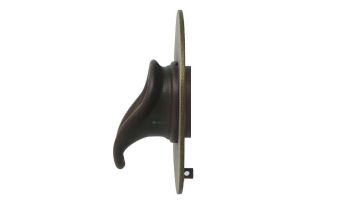 Black Oak Foundry Short Scupper with Round Backplate | Antique Brass / Bronze Finish | S65-AB | S69-AB Round