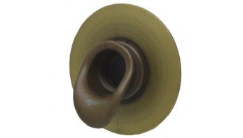Black Oak Foundry Short Scupper with Round Backplate | Antique Brass / Bronze Finish | S65-AB | S69-AB Round
