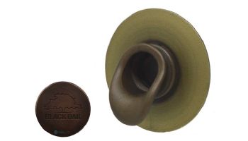 Black Oak Foundry Short Scupper with Round Backplate | Distressed Copper Finish | S65-DC