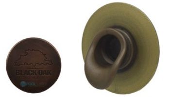 Black Oak Foundry Short Scupper with Round Backplate | Antique Brass / Bronze Finish | S65-AB | S69-AB Round