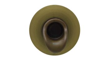 Black Oak Foundry Short Scupper with Round Backplate | Brushed Nickel Finish | S65-BN Round | S69-BN Round