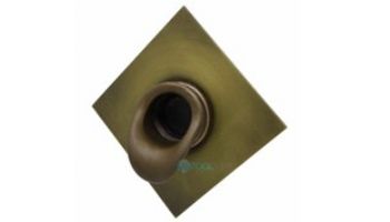 Black Oak Foundry Short Scupper with Diamond Backplate | Oil Rubbed Bronze Finish | S65-ORB | S69-ORB Diamond