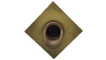 Black Oak Foundry Short Scupper with Diamond Backplate | Oil Rubbed Bronze Finish | S65-ORB