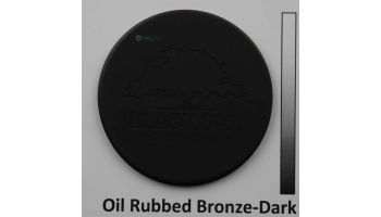 Black Oak Foundry Short Scupper with Diamond Backplate | Almost Black Finish | S65-BLK | S69-BLK Diamond