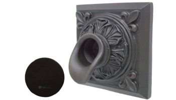 Black Oak Foundry Square Short Oak Leaf Scupper | Oil Rubbed Bronze Finish | S61-ORB Square