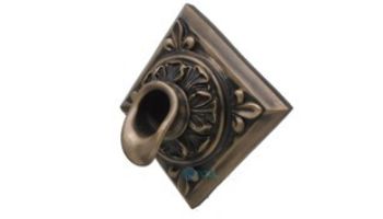 Black Oak Foundry Diamond Short Oak Leaf Scupper | Oil Rubbed Bronze Finish | S61-ORB Diamond