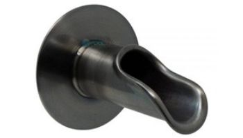 Black Oak Foundry Roman Scupper with Round Backplate | Oil Rubbed Bronze Finish | S55-ORB | S58-ORB Round