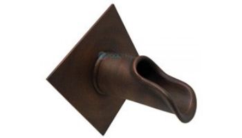 Black Oak Foundry Roman Scupper with Diamond Backplate | Oil Rubbed Bronze Finish | S55-ORB | S58-ORB Diamond
