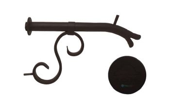 Black Oak Foundry Small Courtyard Spout with Mini Backplate | Oil Rubbed Bronze Finish | S7510-ORB | S7511-ORB