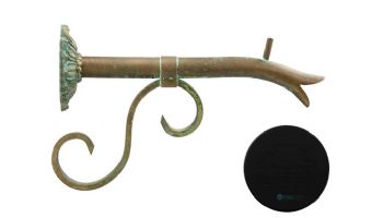 Black Oak Foundry Small Courtyard Spout with Small Nikila | Almost Black Finish | S7580-BLK