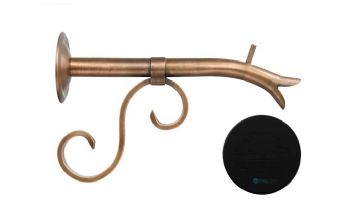 Black Oak Foundry Small Courtyard Spout with Turin | Almost Black Finish | S7534-BLK