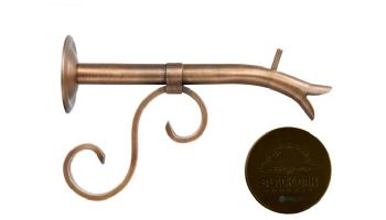 Black Oak Foundry Small Courtyard Spout with Turin | Antique Brass / Bronze Finish | S7534-AB