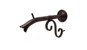 Black Oak Foundry Small Courtyard Spout with Turin | Distressed Copper Finish | S7534-DC