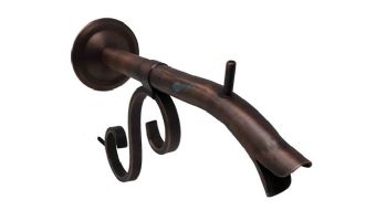 Black Oak Foundry Small Courtyard Spout with Turin | Distressed Copper Finish | S7534-DC