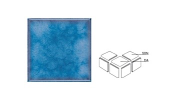 National Pool Tile Akron Field 3X3 Surface Bullnose Trim | Cloud Blue | KAK325 SBN