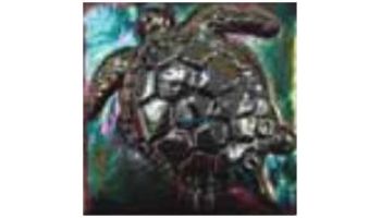 National Pool Tile 4x4 Oceanscapes Collection Deco Turtle | Tourmaline | OCN-TLTURTLE