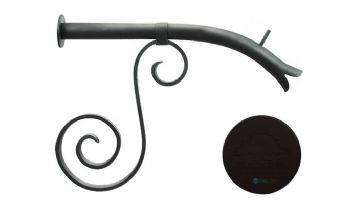 Black Oak Foundry Large Courtyard Spout with Mini Backplate | Oil Rubbed Bronze Finish | S7610-ORB | S7611-ORB