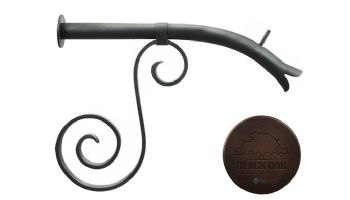 Black Oak Foundry Large Courtyard Spout with Mini Backplate | Distressed Copper Finish | S7610-DC | S7611-DC