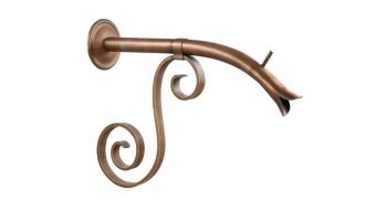 Black Oak Foundry Large Courtyard Spout with Florentine | Almost Black Finish | S7624-BLK