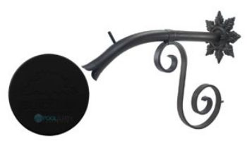 Black Oak Foundry Large Courtyard Spout with Normandy | Antique Brass / Bronze Finish | S7683-AB