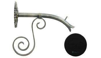 Black Oak Foundry Large Courtyard Spout with Versailles | Almost Black Finish | S7685-BLK | S7690-BLK