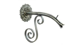 Black Oak Foundry Large Courtyard Spout with Versailles | Almost Black Finish | S7685-BLK | S7690-BLK