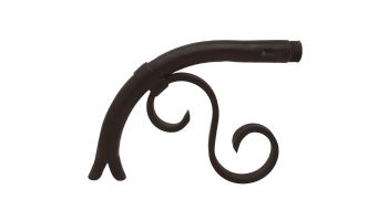 Black Oak Foundry Small Droop Spout | Almost Black Finish | S7400-BLK