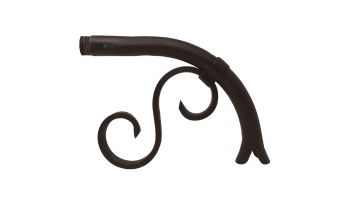 Black Oak Foundry Small Droop Spout | Brushed Pewter Finish | S7400-BP