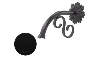Black Oak Foundry Small Droop Spout with Bordeaux | Almost Black Finish | S401-BLK | S421-BLK
