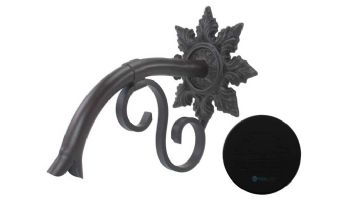 Black Oak Foundry Small Droop Spout with Normandy | Almost Black Finish | S402-BLK | S422-BLK