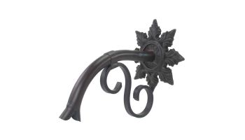 Black Oak Foundry Small Droop Spout with Normandy | Almost Black Finish | S402-BLK