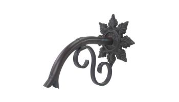 Black Oak Foundry Small Droop Spout with Normandy | Almost Black Finish | S402-BLK | S422-BLK