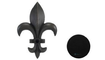 Black Oak Foundry Fleur de Lis Emitter | Almost Black Finish | M901-BLK