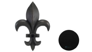 Black Oak Foundry Fleur de Lis Emitter | Almost Black Finish | M901-BLK