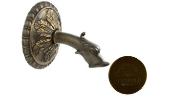 Black Oak Foundry Large Verona Spout | Antique Brass / Bronze Finish | S17-AB