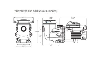 Hayward TriStar VS Variable Speed Pool Pump | 2.7HP 230V | W3SP3206VSP